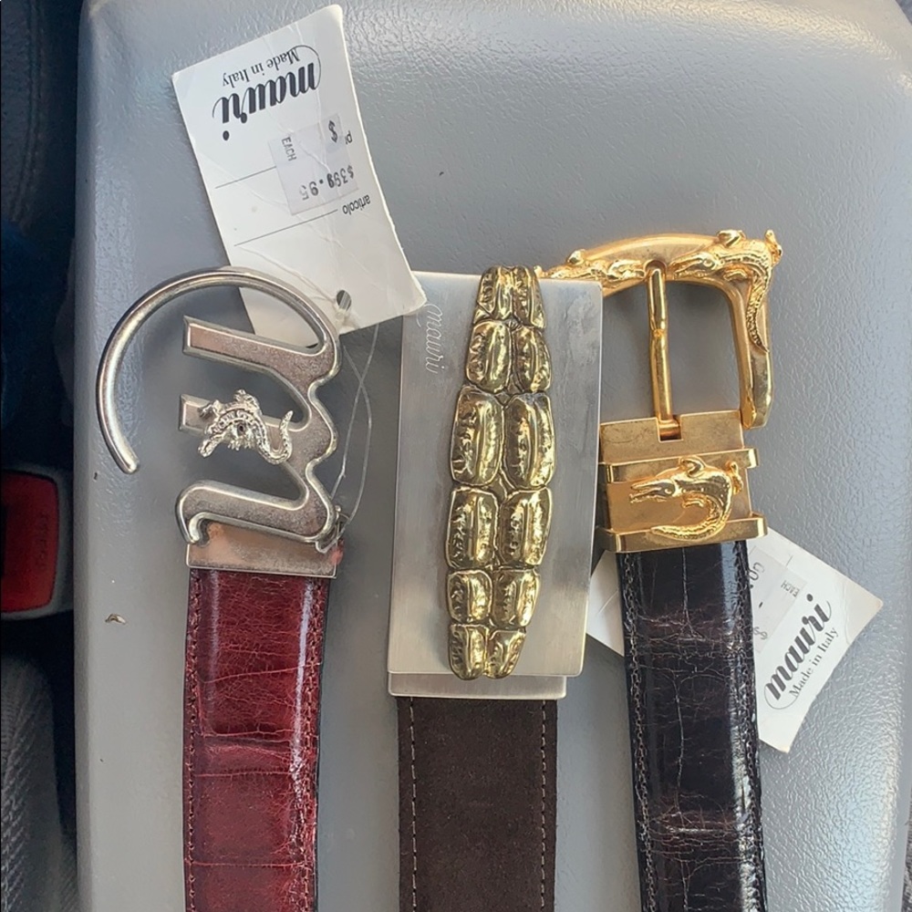 Mauri Designer belts two with ORIGINAL TAG